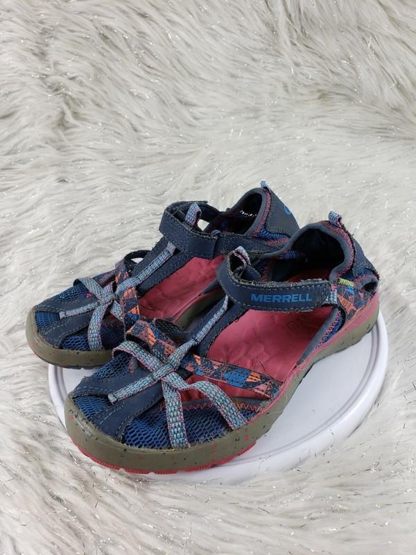 Merrell Hydro Monarch Water Sandal For Girls Navy Blue Size 1 W US Big Kid