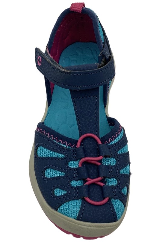 Merrell Kid's Girl Hydro Lily Sandal Navy/Turq/Berry