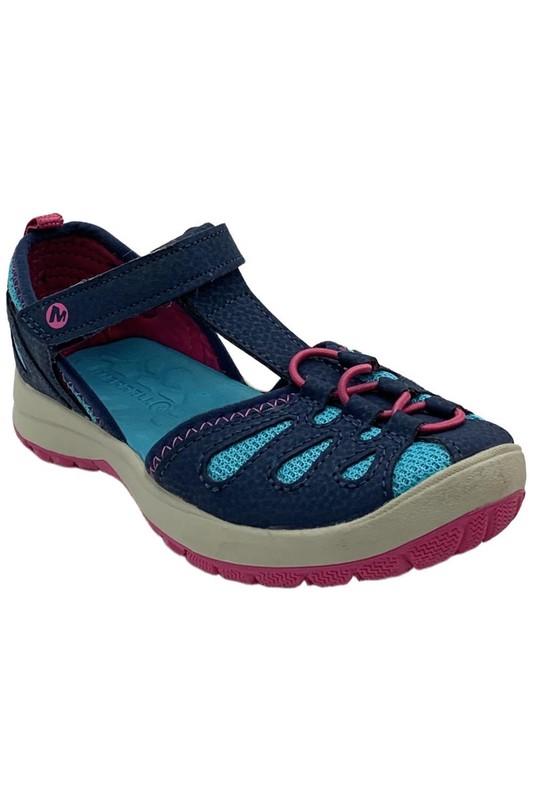 Merrell Kid's Girl Hydro Lily Sandal Navy/Turq/Berry