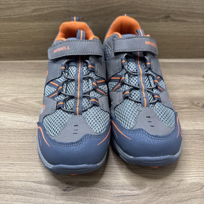 Merrell Kids Shoes Size 6M Gray Orange Used In Good Condition