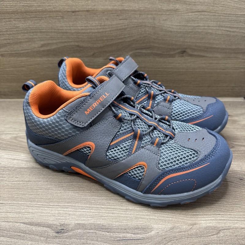 Merrell Kids Shoes Size 6M Gray Orange Used In Good Condition
