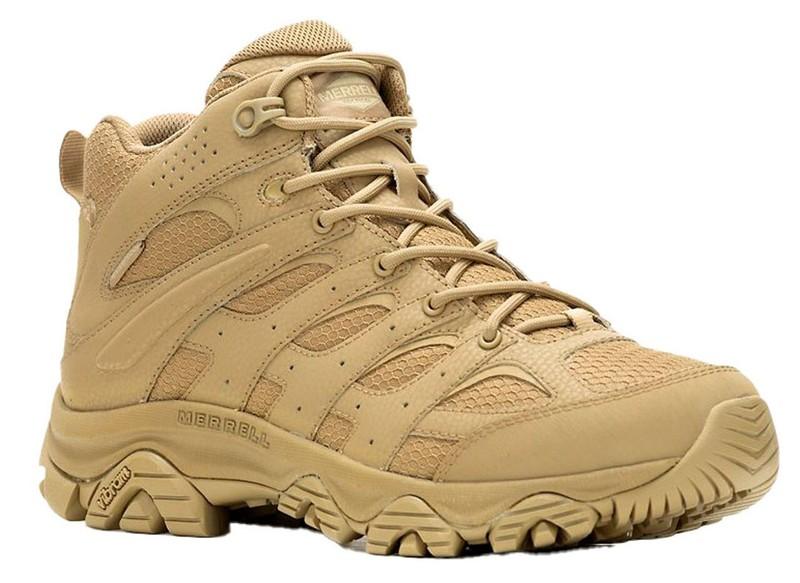 Merrell Men's Moab 3 Mid Tactical Waterproof Coyote Boot