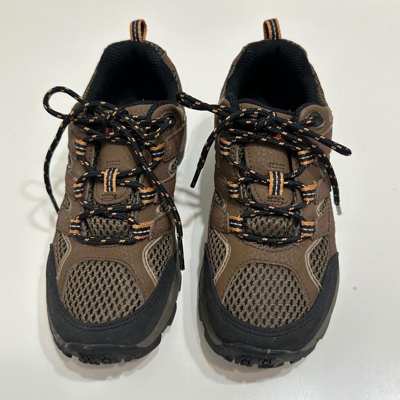 Merrell Moab 2 Low Lace Waterproof Hiking Shoes Kids Boy's Size 1M Brown