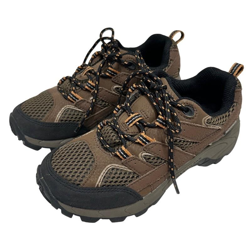Merrell Moab 2 Low Lace Waterproof Hiking Shoes Kids Boy's Size 1M Brown