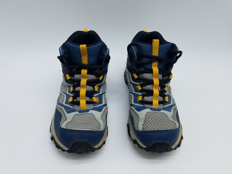 Merrell Moab FST Low Boy's Size 3 Waterproof Hiking Shoes Gray Blue