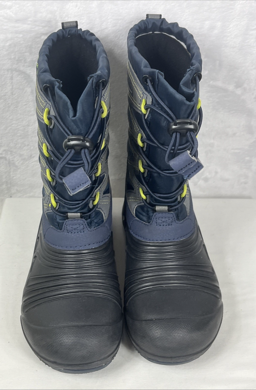 Merrell Snow Boy's Winter Boots Insulated Waterproof Blue Gray Black Size 2M