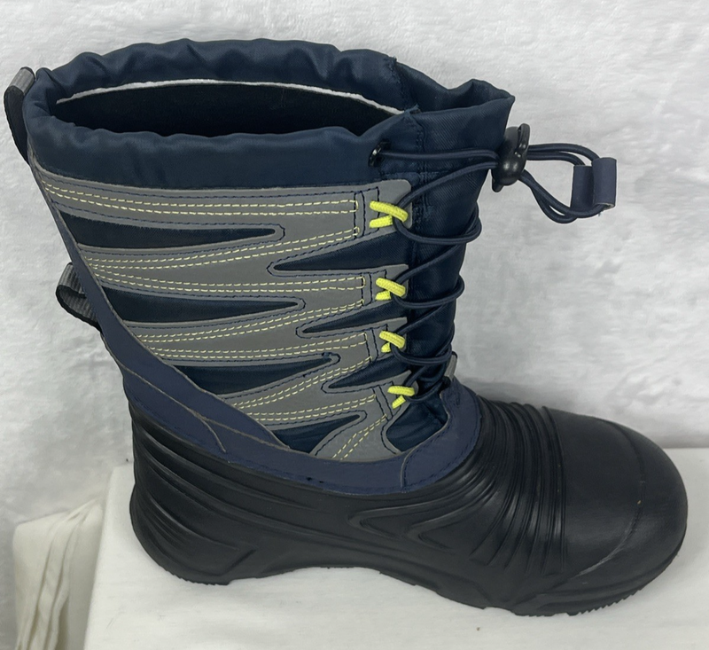 Merrell Snow Boy's Winter Boots Insulated Waterproof Blue Gray Black Size 2M