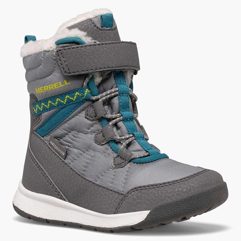 Merrell Snow Crush 3.0 JR Waterproof Winter Boot Toddler Girls' 5 Gray 166132
