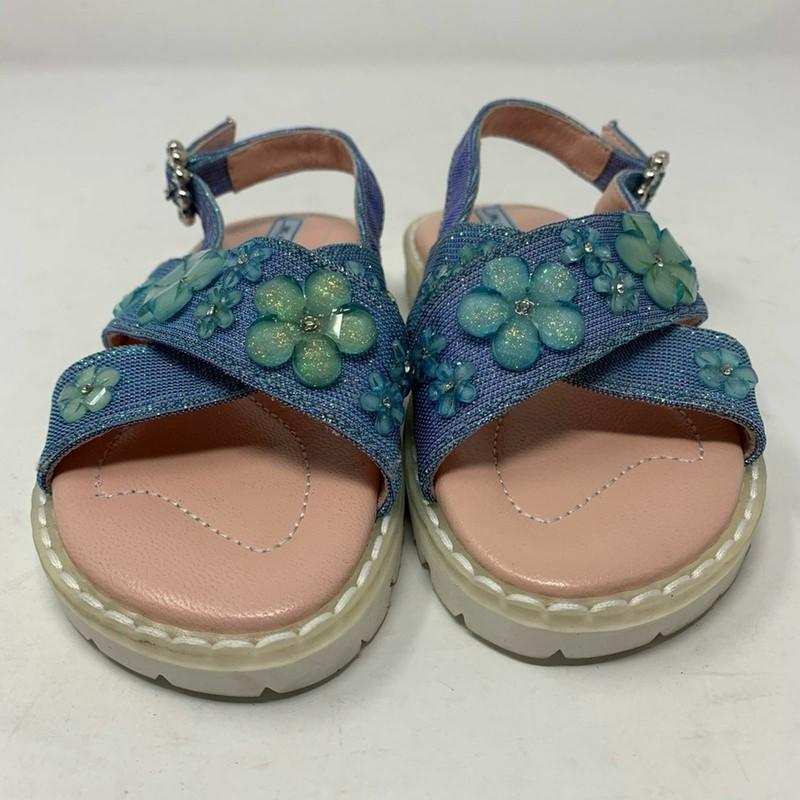 Mi Mi Sol Cross Strap With Flower Embellishment Size 26 / 9.5 US