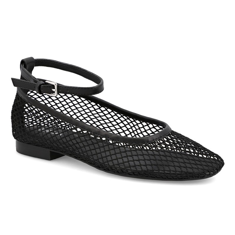 MIA Roz Ankle Strap Ballet Womens Black Flats Casual GS1578604-BLK