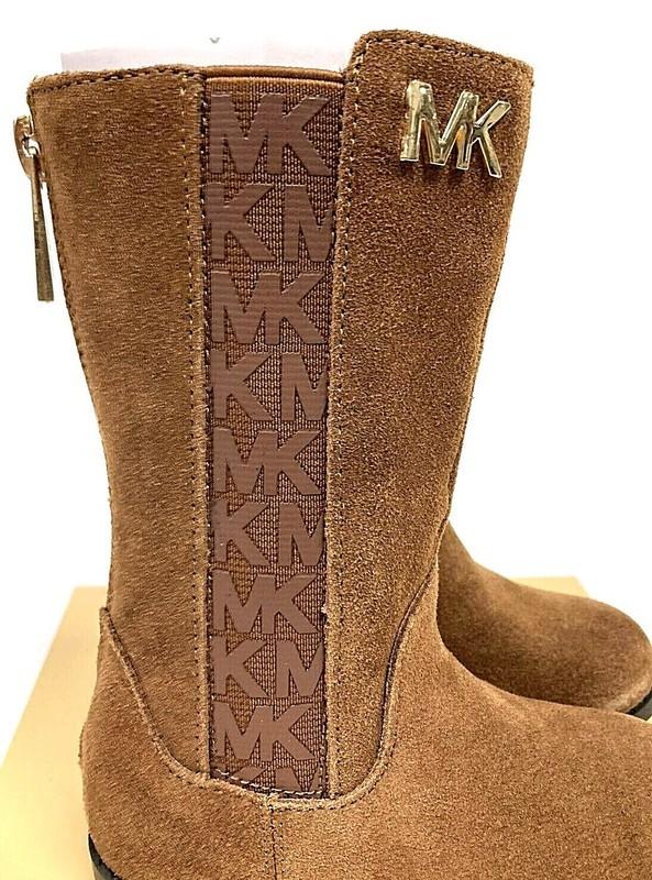 Michael Kors Girls' Emma Chey Suede Logo Detail Boots Toddler/Child Choose Size