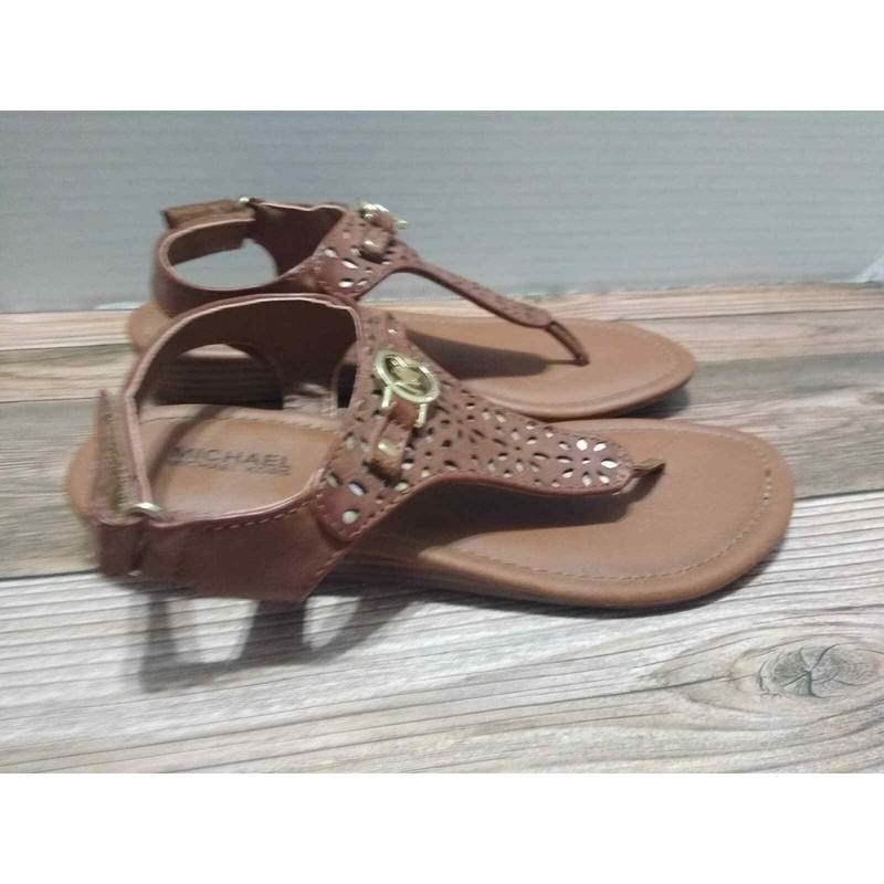 Michael Kors Leather Thong Sandals Size 2 Girls