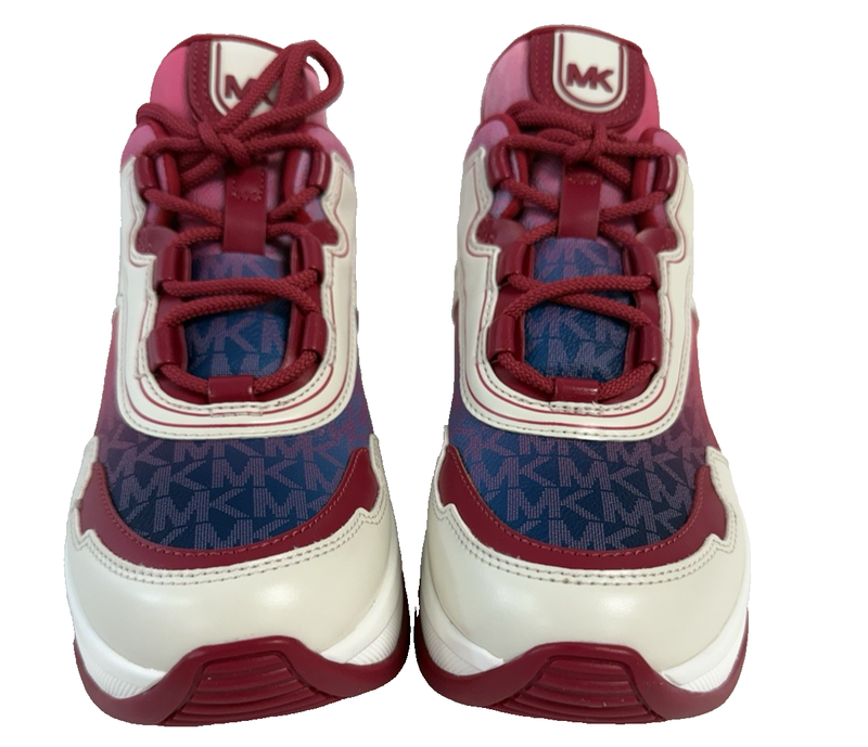 Michael Kors Olympia Trainer Dark Raspberry Sneakers New in Box Women's 7.5