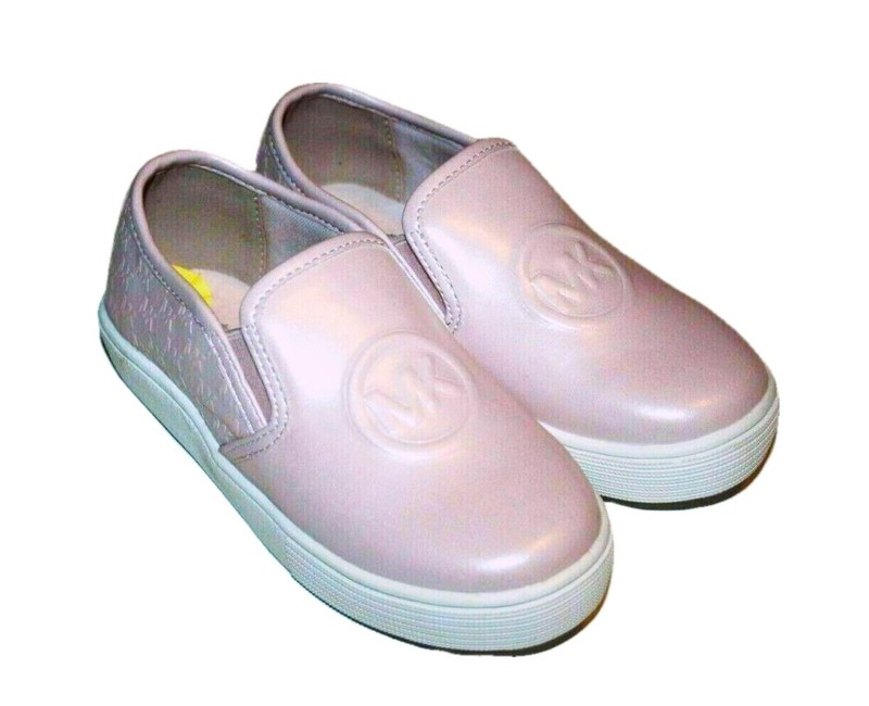 Michael Kors Youth Girls' Blush Perl Pink Flat Slip On Shoes Size 10 3 New