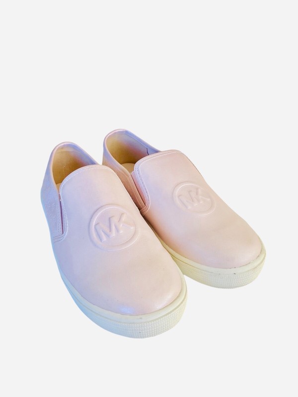 Michael Kors Youth girls' blush Perl Pink Flat Slip On shoes size 10 3 New