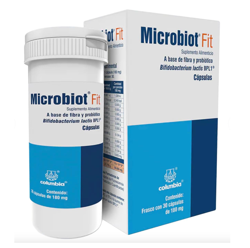 Microbiot Fit BPL-1 Bifidobacterium Lactis 30 Capsules - 1 Month Supply