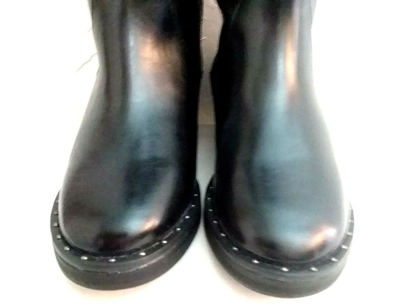 MID-THIGH YOUTH BOY BOOTS-"12" "3" "4" "5" "BLACK" DURABLE-SOFT & COMFY BOOTS