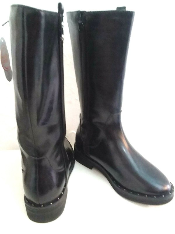 MID-THIGH YOUTH BOY BOOTS-"12" "3" "4" "5" "BLACK" DURABLE-SOFT & COMFY BOOTS
