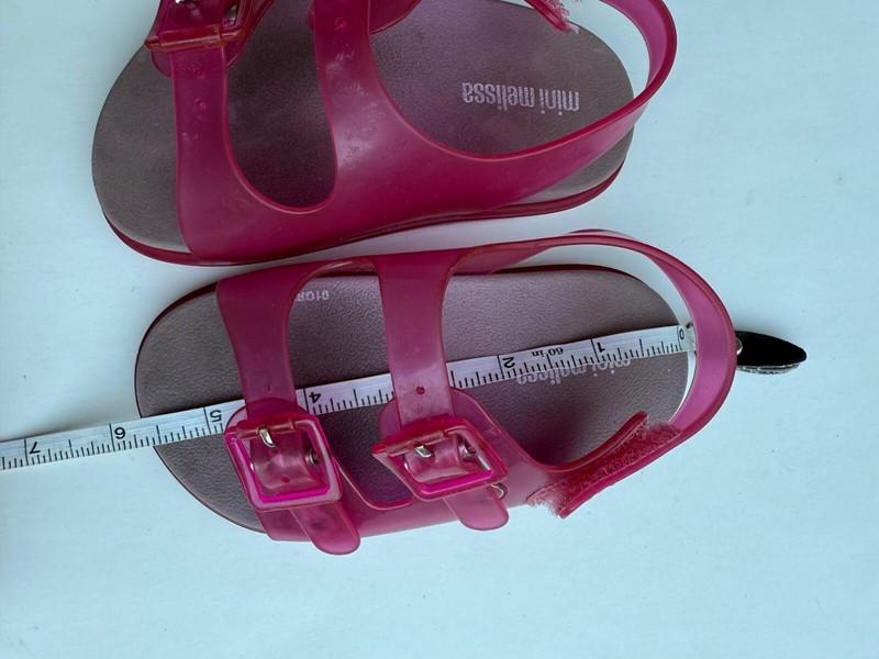 Mini Melissa Open Tow Baby Vegan Sandals Sz US 7
