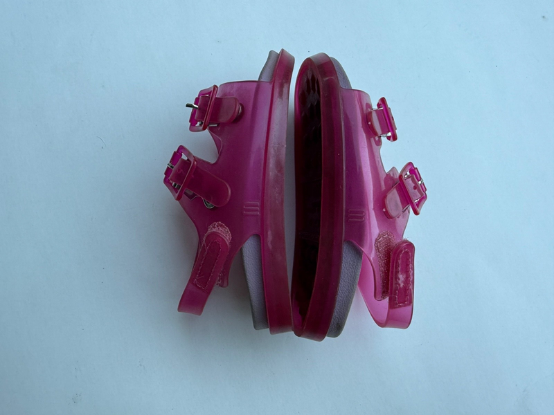 Mini Melissa Open Tow Baby Vegan Sandals Sz US 7