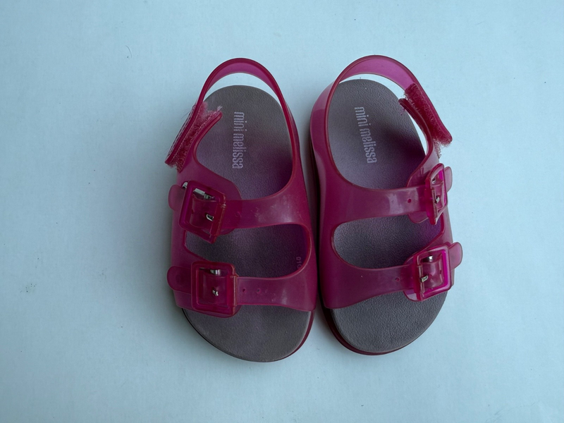 Mini Melissa Open Tow Baby Vegan Sandals Sz US 7