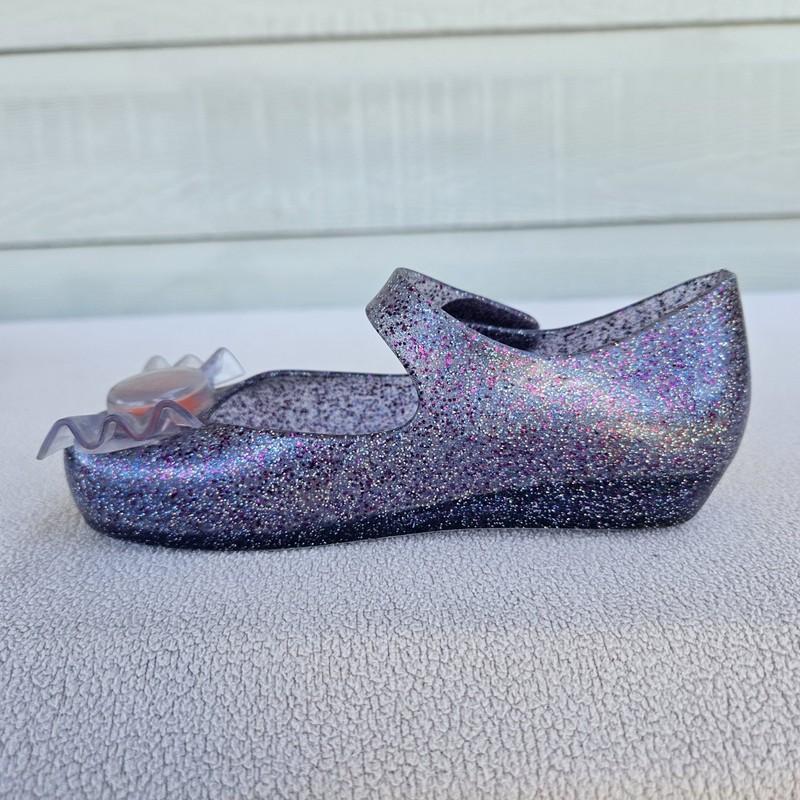 Mini Melissa Ultragirl Trick Or Treat Halloween Mary Jane Purple Flats SZ 10