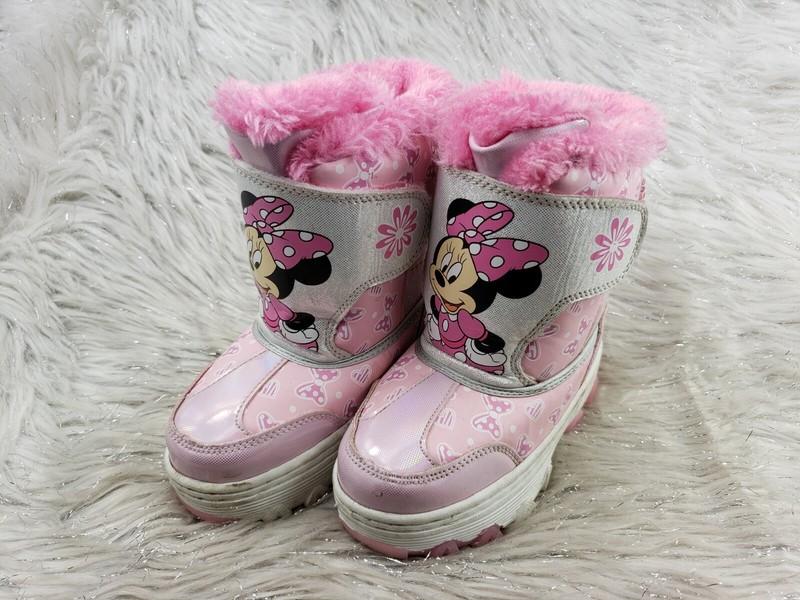 MINNIE Mouse Disney Junior Winter Boots Size US 9 EUR 26