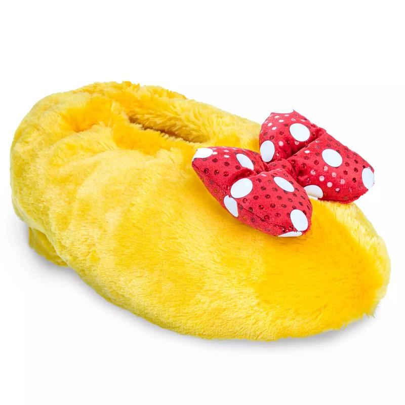 MiNNiE MoUSe~YeLLoW~ReD BoW~ADULT~Plush~Slippers~Shoes~Costume~Disney Store