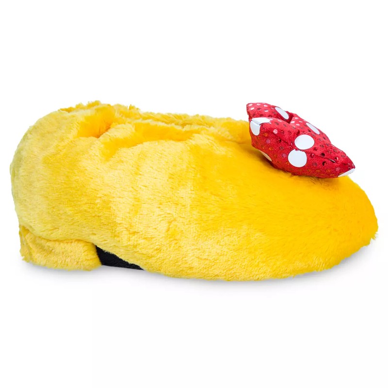MiNNiE MoUSe~YeLLoW~ReD BoW~ADULT~Plush~Slippers~Shoes~Costume~Disney Store