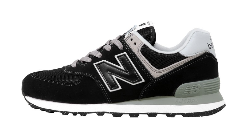 [ML574EVB] New Balance Men's 574 Core Classic Shoes Sneakers - Black/White