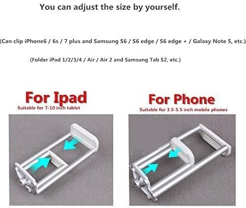 Mobile Device Phone Tablet Holder For DJI Phantom 3 Standard Remote Silver