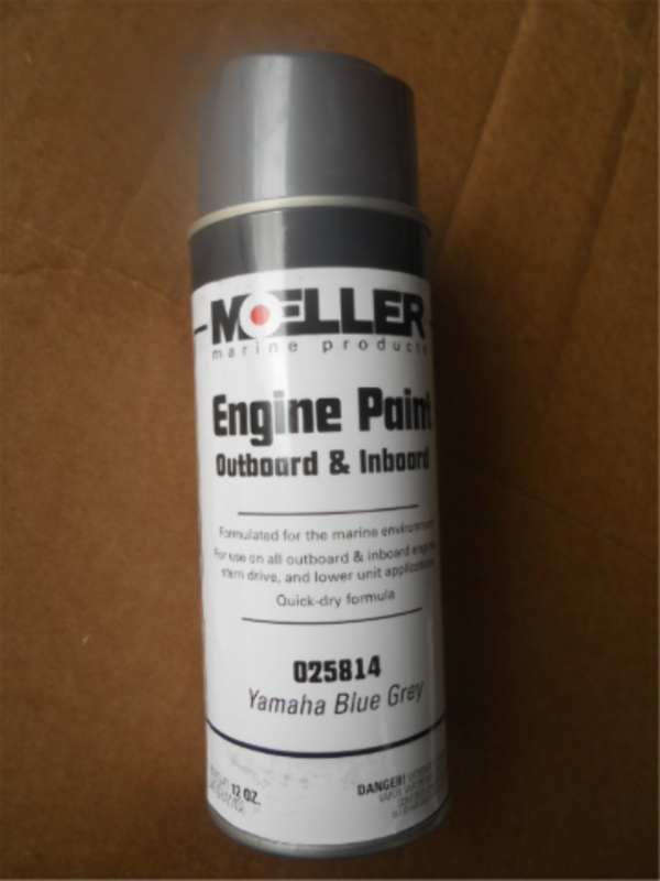 Moeller Marine 025814 Motor Paint For Yamaha Blue Grey Gray Outboard Engine