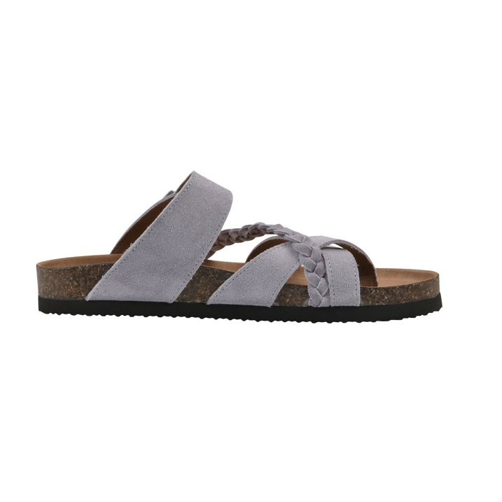 Mountain Sole Women's Leather Footbed Sandal Size 9 Lavender