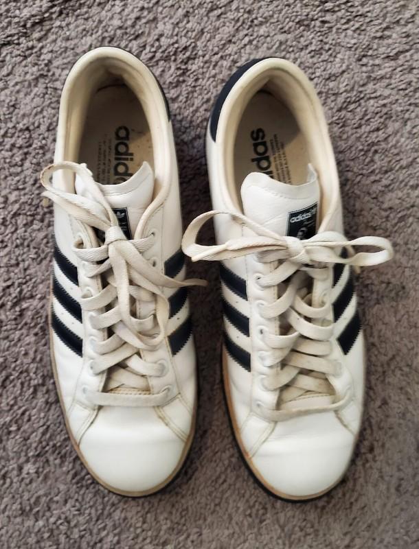 Muhammad Ali Adidas Mens Size 10.5 Blue Stripe White Classic II DS 2005 Shoes