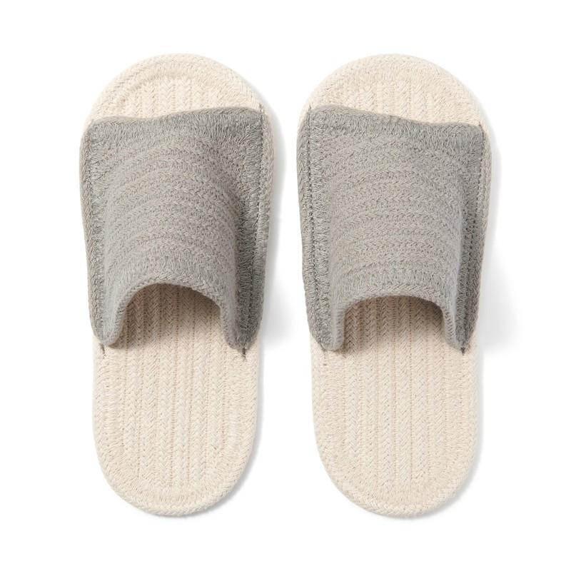 MUJI Cotton Room Sandals Front Opening Select Size & Color