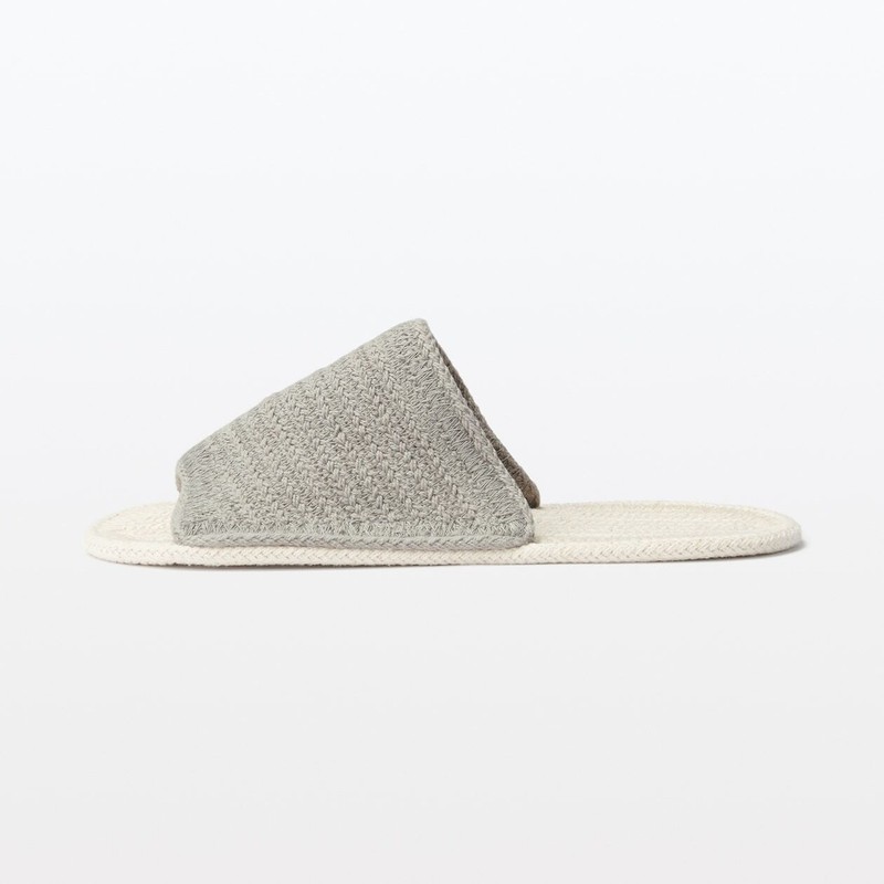 MUJI Cotton Room Sandals Front Opening Select Size & Color