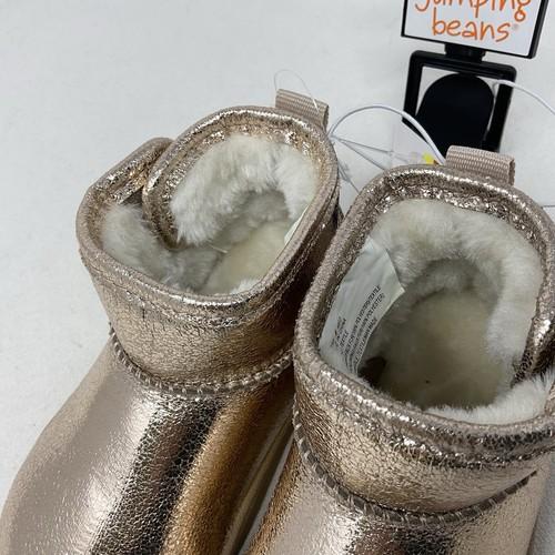 Nala Ankle Boots Girl's Size 6T Rose Gold Faux Fur Jumping Beans