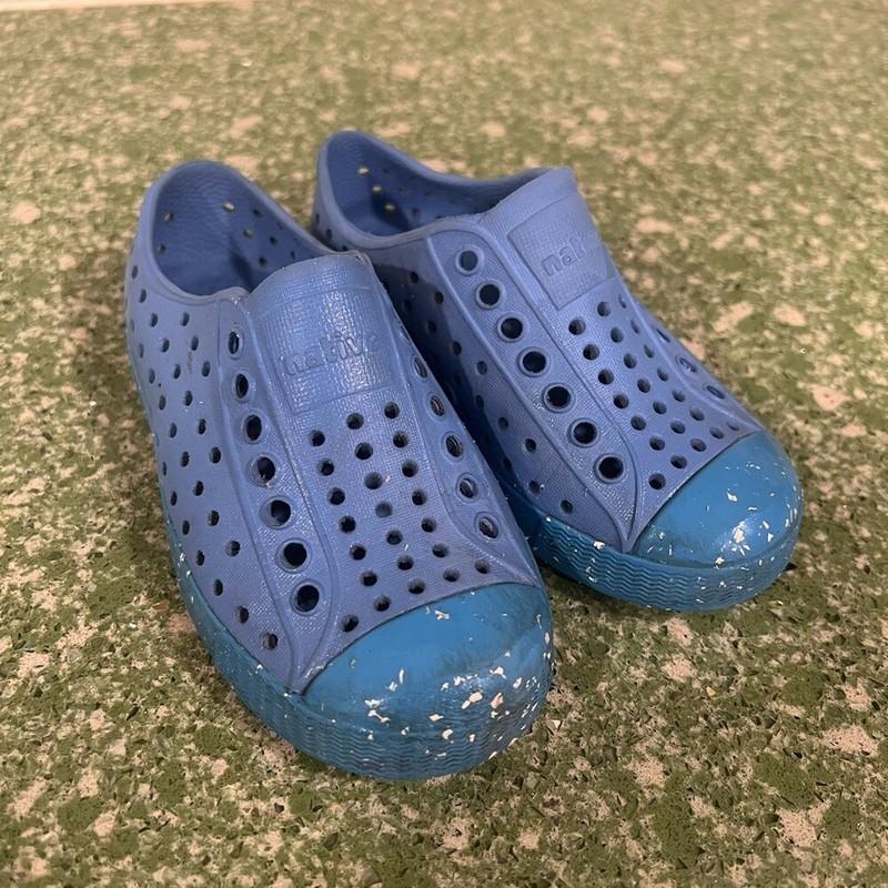 Native Jefferson Slip On Toddler 8 Blue some white flecks sandal beach summer