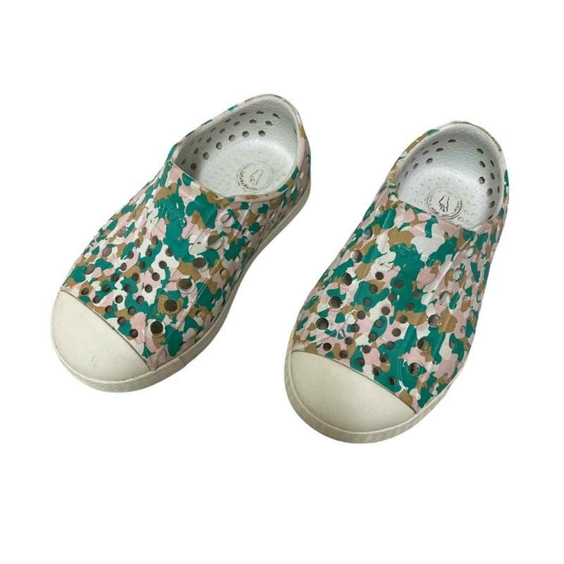 Native Pink Green Camouflage Perforated Kid's Shoes C6 Water Shoes Play