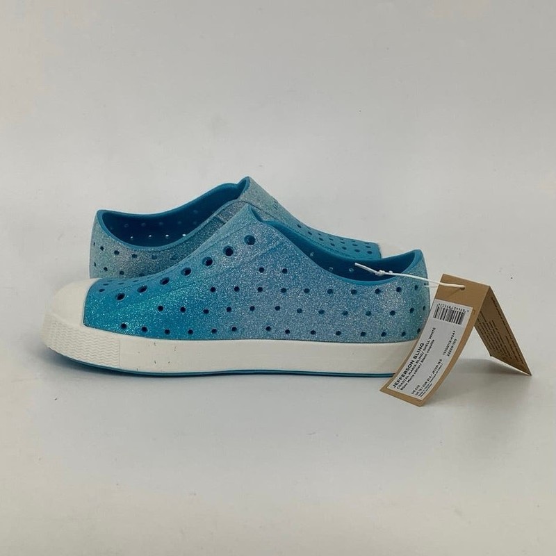 Native Shoes Jefferson Bling Size C13 Coastal Maria Bling/Shell White M28-1