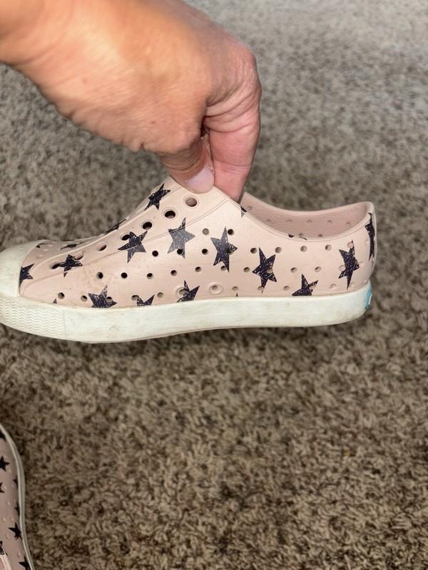 Native Toddler Girl Sz. 13 Peach Star Design Classic Pair. Cute
