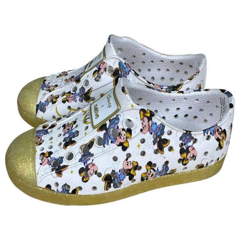 Native X Disney Minnie All Over Print Jefferson Shoes Toddler Size C 6