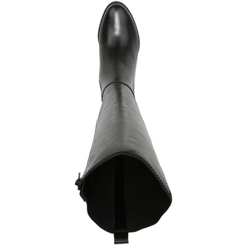 Naturalizer Womens BRENT Leather Knee High Riding Boots Zip Stretch Waterproof