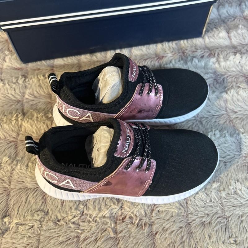 Nautica Girl Kappil Metallic Slip On Sneakers Size 10