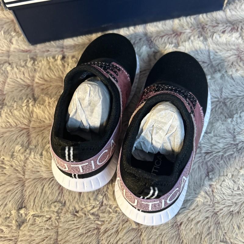 Nautica Girl Kappil Metallic Slip On Sneakers Size 10