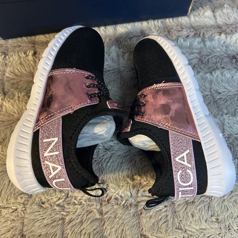 Nautica Girl Kappil Metallic Slip On Sneakers Size 10