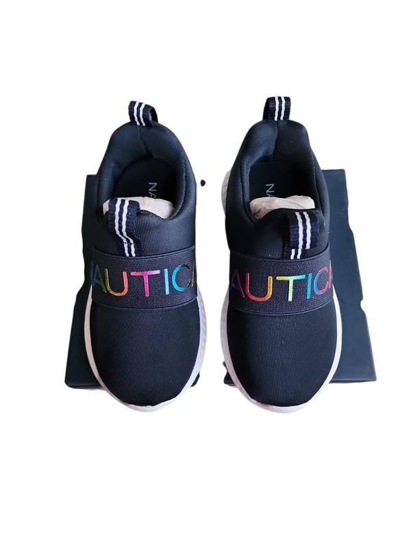 Nautica Kids Girls Youth Athletic Fashion Sneaker Running Shoe -Slip On- Little