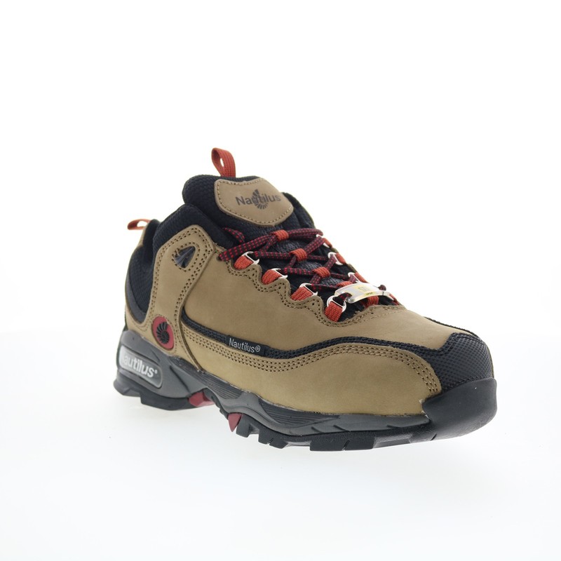 Nautilus Specialty ESD Steel Toe SD10 N1392 Mens Brown Wide Work Shoes