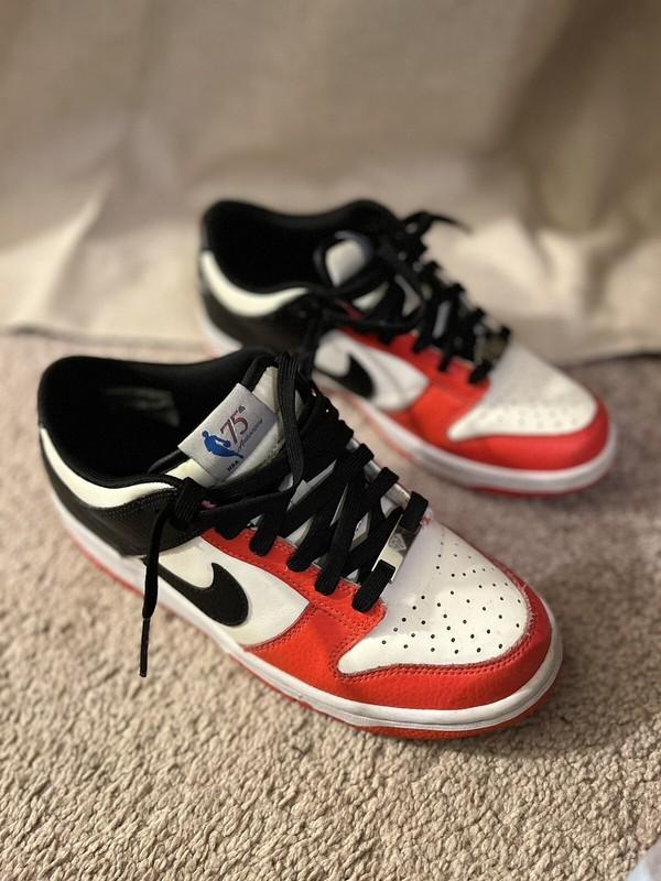 NBA 75th Anniversary Chicago Nike Dunk Low GS 6.5Y