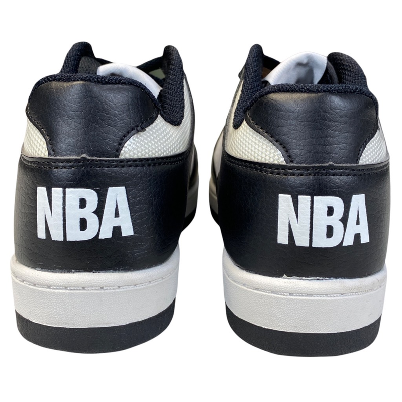 NBA Boys Basketball Shoes Black White Perforated Low Top Lace Up 2.5 M EUR 34
